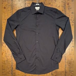 Lucky M Slim Stretch Black L/S Shirt